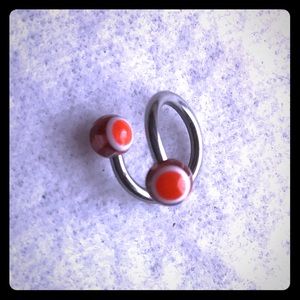 Red and maroon anywhere ring
